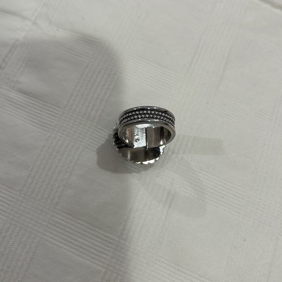 Sterling and Ruby Ring Size 7 - Picture 5 of 7